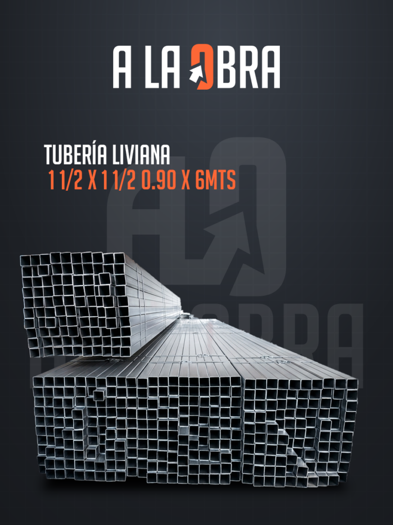 Comprar Tubería liviana 1 1/2 X 1 1/2 0.90 X 6mts